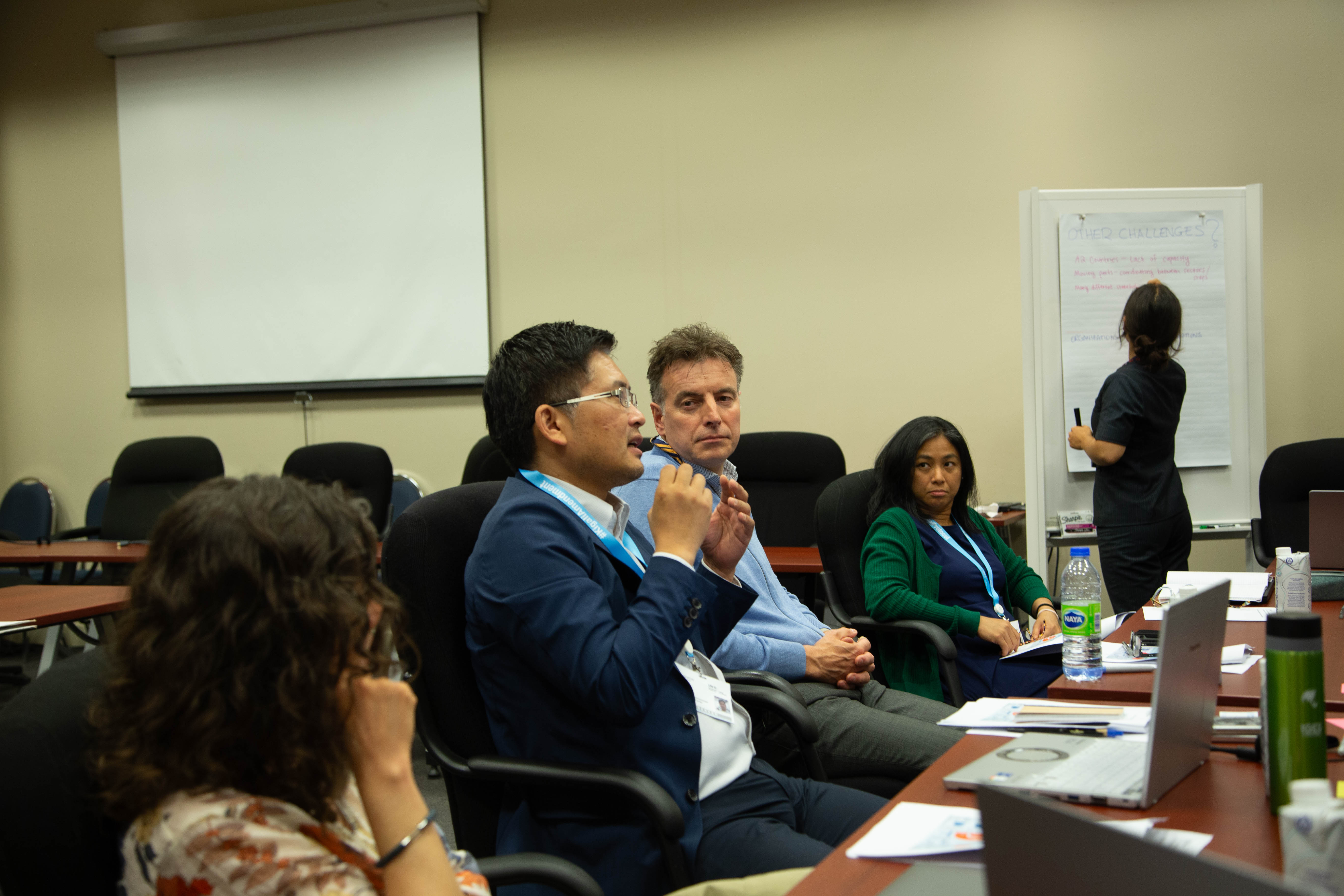 Makoto Kato, of Japan's Overseas Environmental Cooperation Center, discusses his views on LRM challenges. Photo: Eleri Phillips.