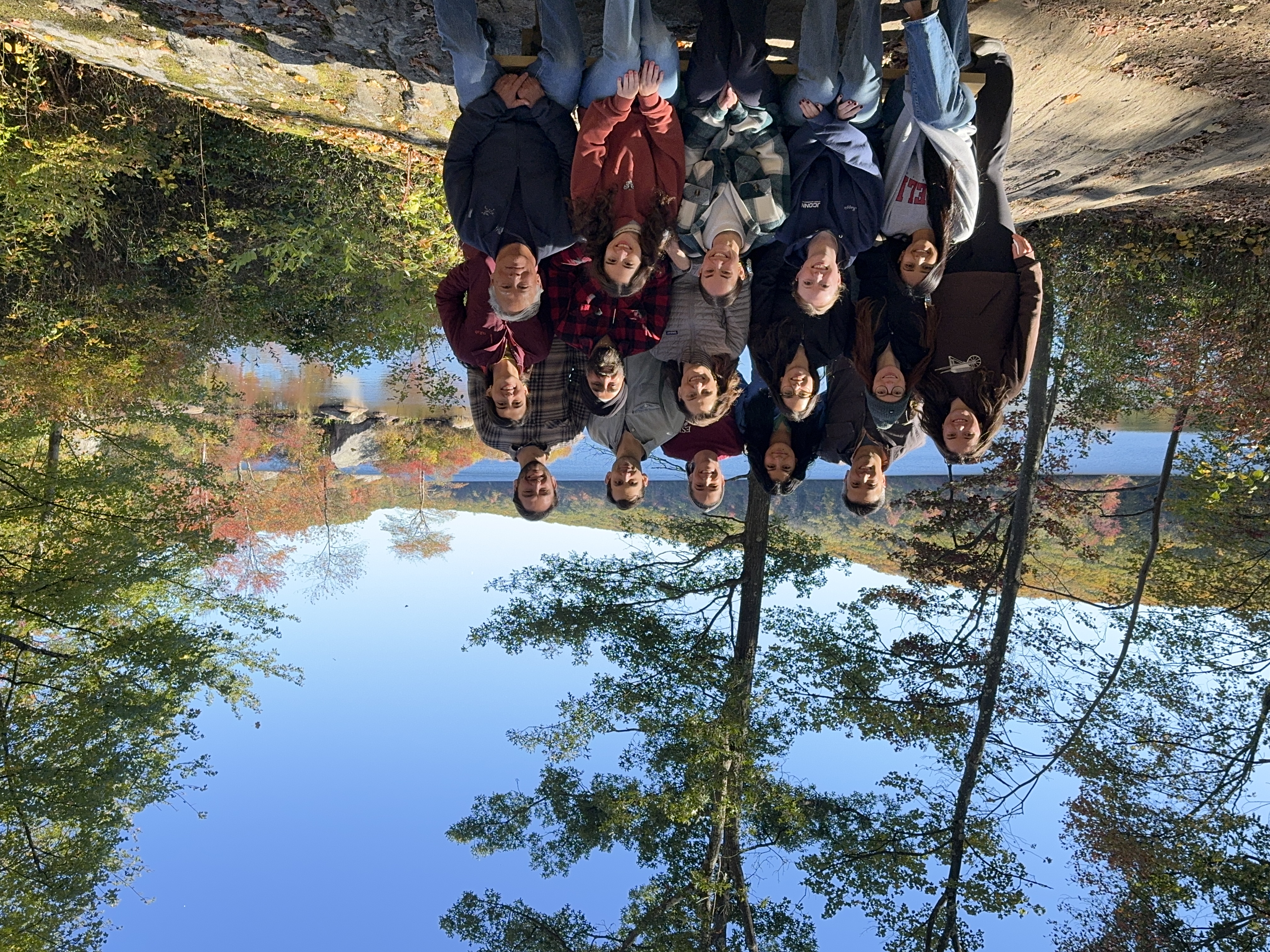 CC Lab staff in the woods. (Fall 2025)