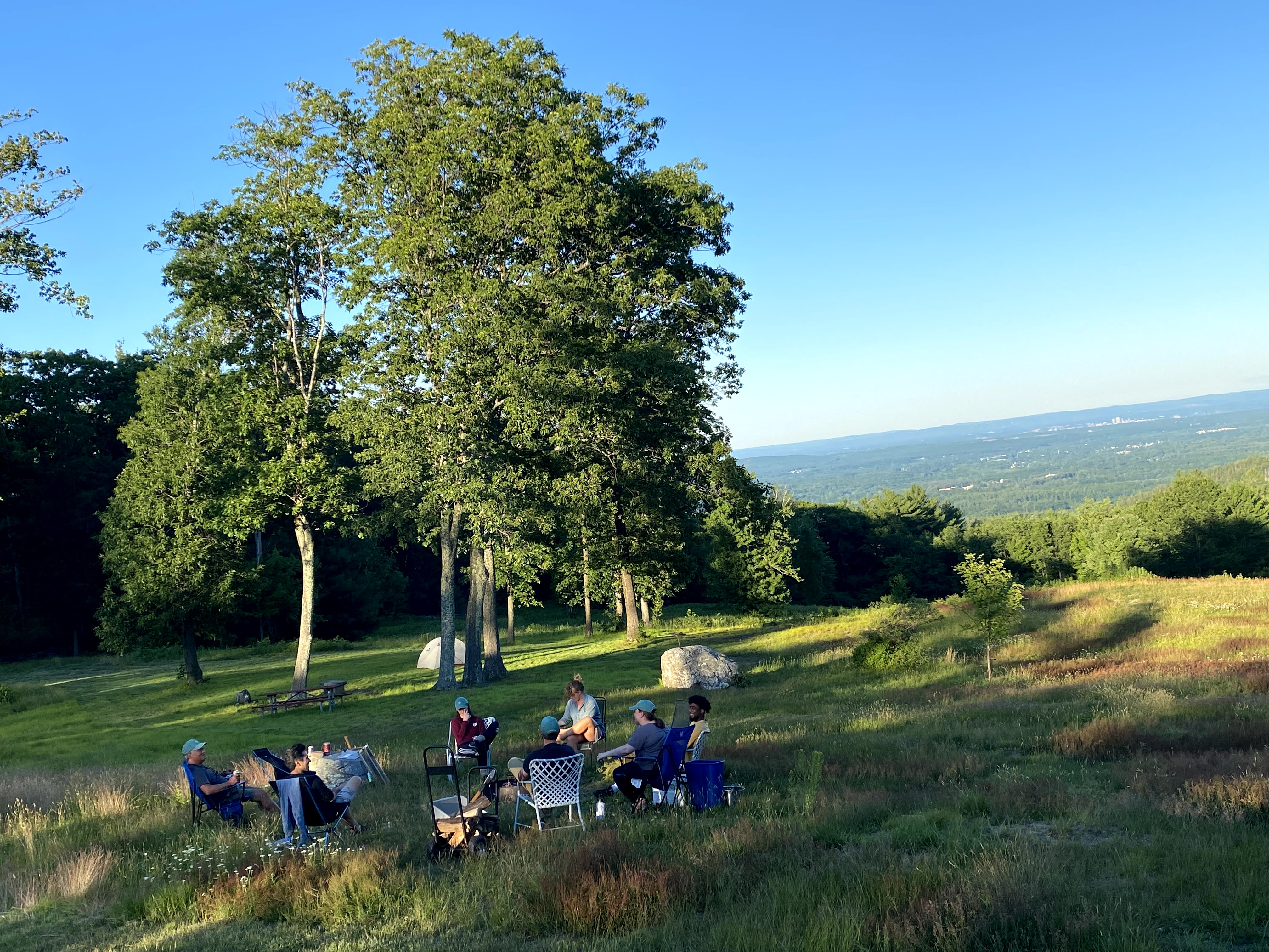 A Lab team retreat in Russell, MA. CC Lab, 2021.